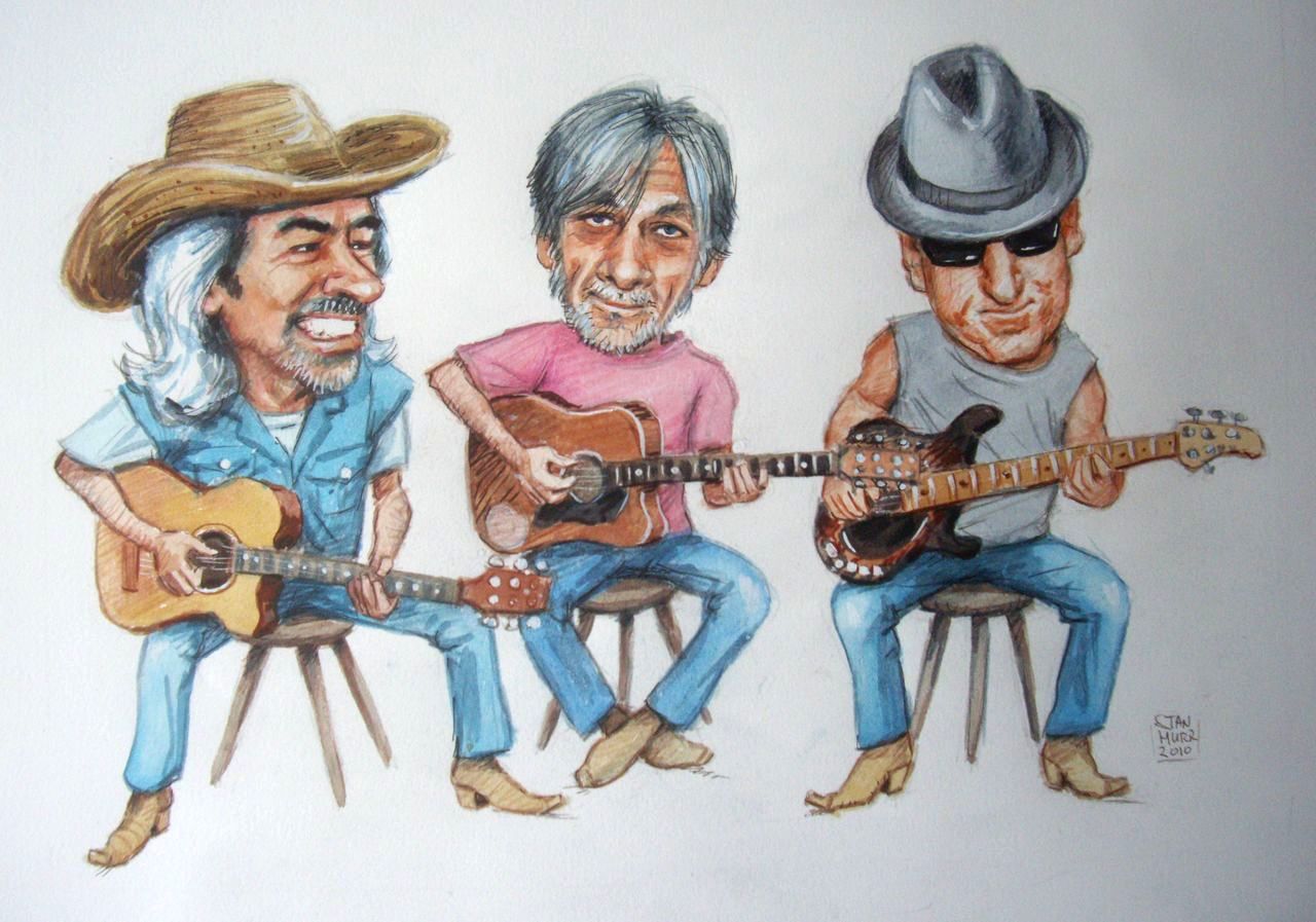 Matt Morrow, Pete Lamb, Billy Baikie — illustration by Stanley Hurr